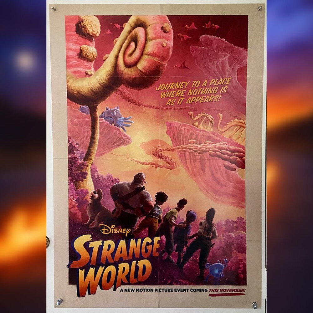 STRANGE WORLD (2022) - ORIGINAL DOUBLE SIDED ADVANCE MOVIE POSTER